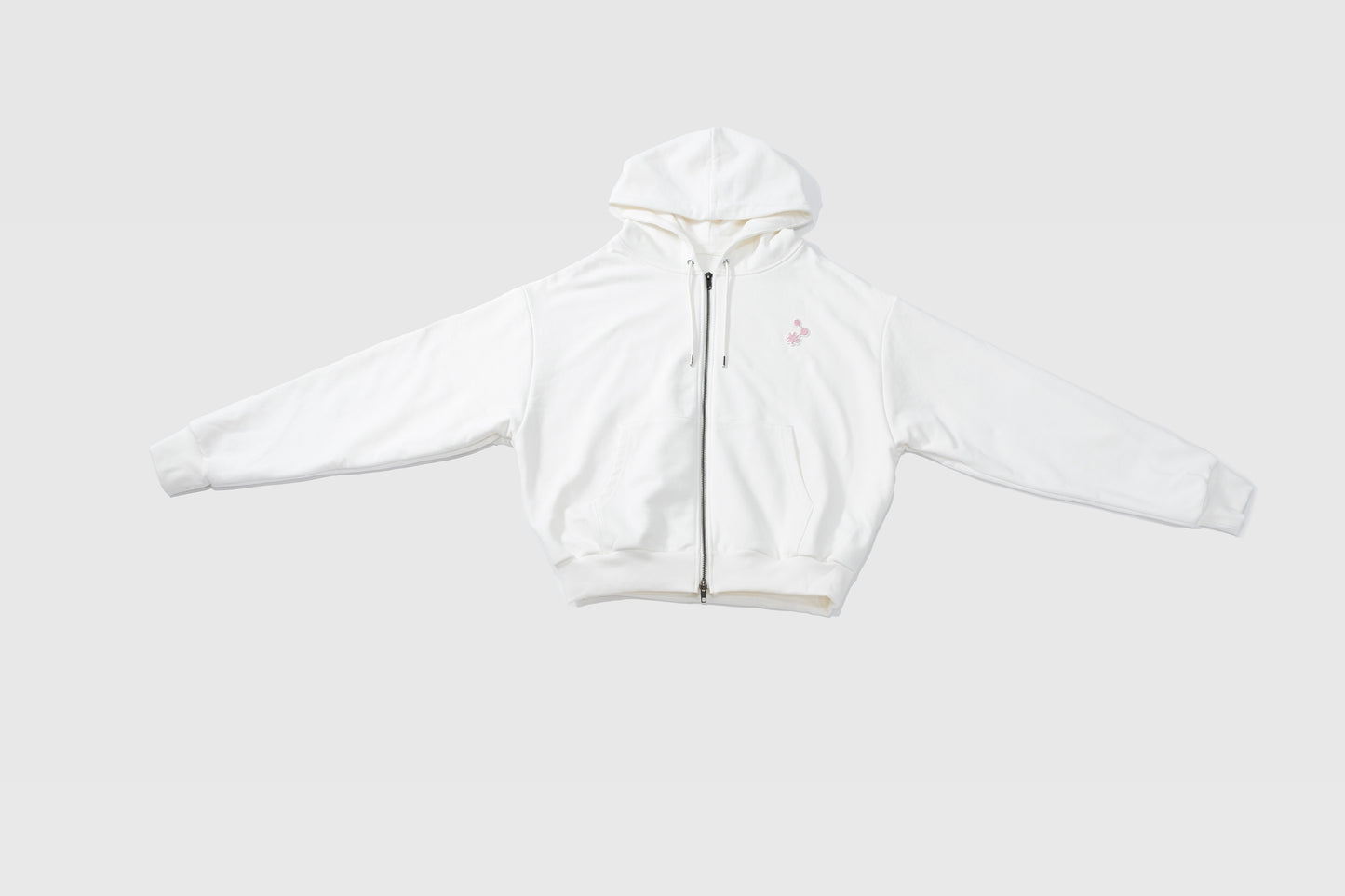 Logo patch hoodie/white