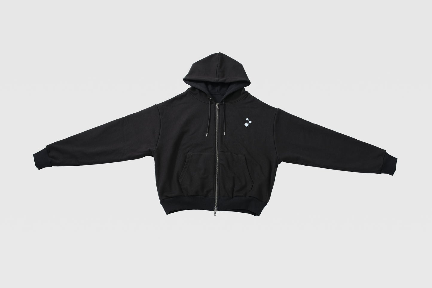 Logo patch hoodie/black