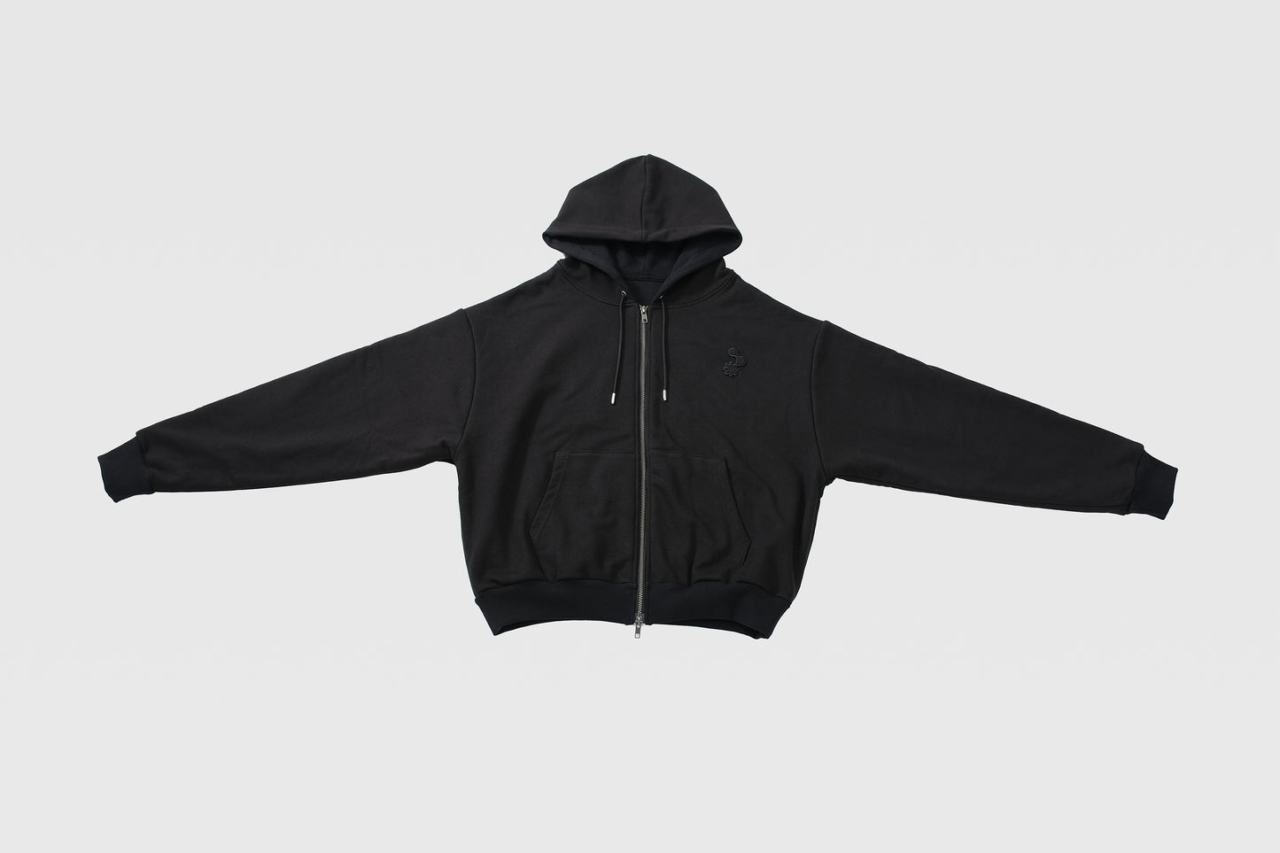 Logo patch hoodie/black