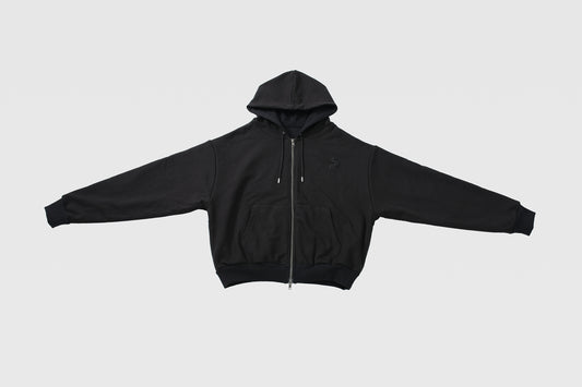 Logo patch hoodie/black