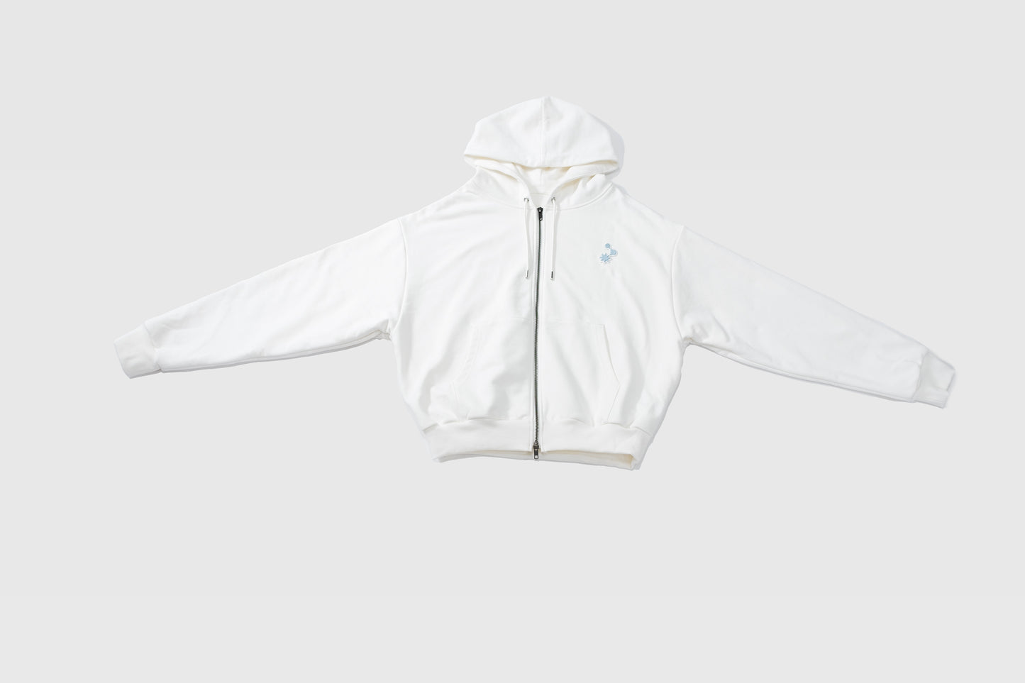 Logo patch hoodie/white