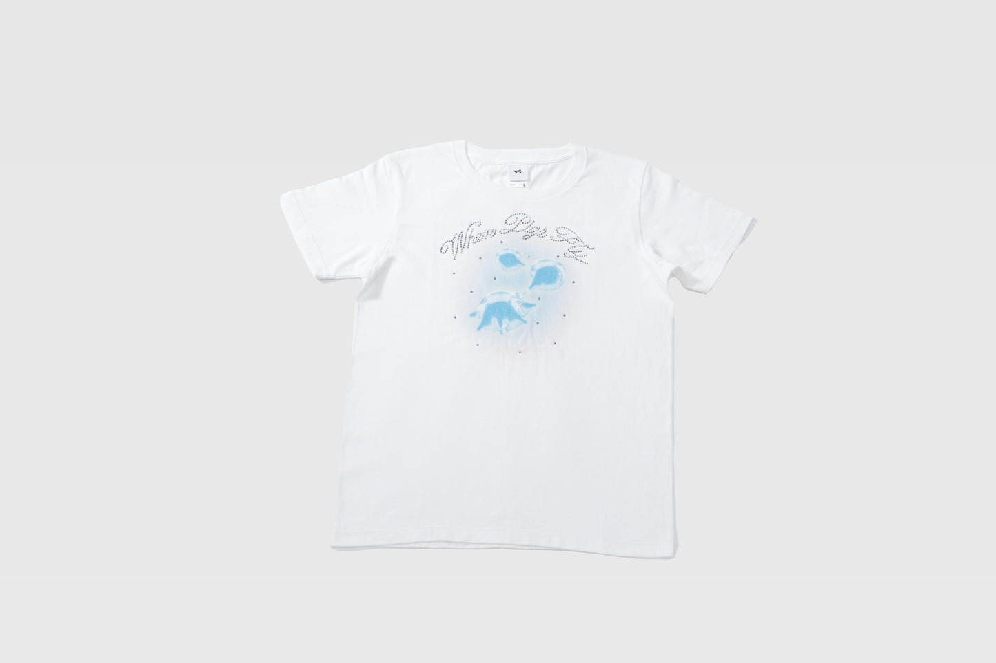 Rhinestone T-shirts/white